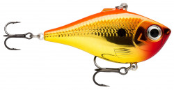 VOBLER RAPALA RIPPIN' RAP SINKING, CHROME GOLD FLUORESCENT RED, 5CM, 9G