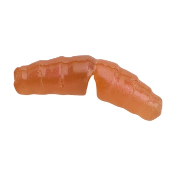 WORM BERKLEY POWERBAIT ACTION WAXIES 2CM NATURAL ORANGE