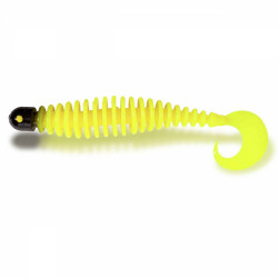WORM BLACK CAT CURLY 24G 17CM YELLOW ZOMBIE