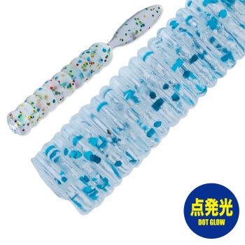 WORM MAJOR CRAFT AJI-DO CANDOLL 5cm #001 Iwashi Dot Glow