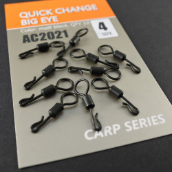 AGRAFA ORANGE NO.4 QUICK CHANGE NEGRU MAT OCHET MARE 10BUC