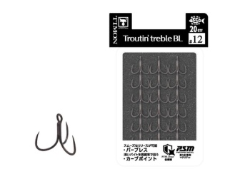 ANCORA TRIPLA JACKALL TIMON TROUTIN TREBLE BL 20P NR.14 20BUC/PL