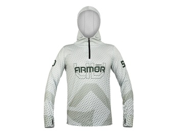 BLUZA CU GLUGA DELPHIN UV ARMOR 50+ OLIVE M - Img 2