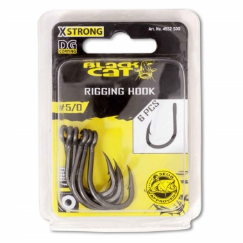 CARLIG BLACK CAT NO.5/0 RIGGING HOOK DG COATING