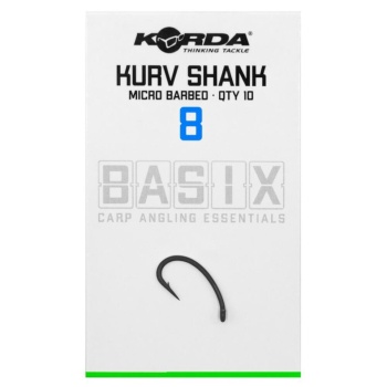 CARLIG KORDA BASIX KURV BARBED NR.8 10BUC/PL