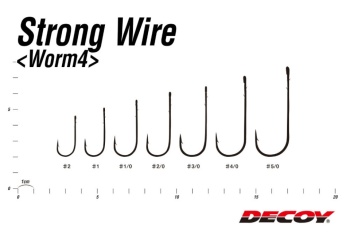 CARLIGE DECOY WORM 4 STRONG WIRE NR.2/0 8BUC/PLIC - Img 3