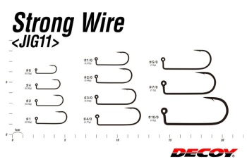 CARLIGE JIG DECOY JIG11B STRONG WIRE BLACK NR.3/0 7BUC/PLIC - Img 4