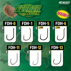 CARLIGE OWNER FDH-6 BARBLESS PICKET HOOK BROWN NR.14, BUC/PAC 15