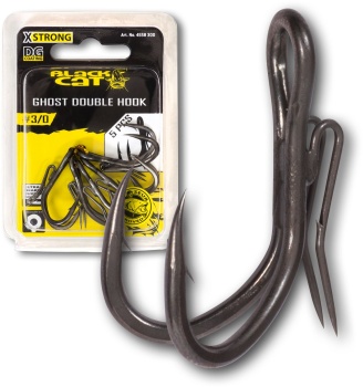 CARLIGE SOMN BLACK CAT GHOST DOUBLE HOOK DG 3/0 5PCS