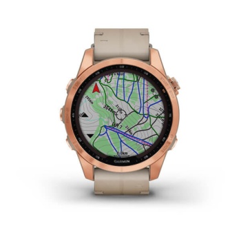 CEAS GARMIN FENIX 7S SAPPHIRE SOLAR ROSE GOLD TI / PIELE 42MM - Img 3