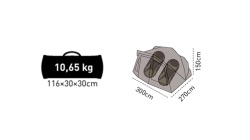 CORT CARP ZOOM CRAP ADVENTURE 300X270X150CM