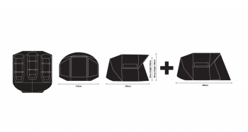 CORT PESCUIT PROLOGIC FULCRUM SESSION BIVVY+WINTERSKIN 315X350X180CM - Img 9