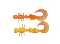 CREATURA BERKLEY POWERBAIT POWER CURLY 55MM FLUO ORANGE / SUNSHINE YELLOW