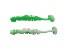 CREATURA BERKLEY POWERBAIT POWER LEECH 60MM SPRING GREEN / WHITE