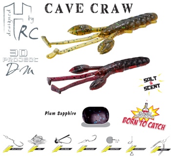 CREATURA HERAKLES CAVE CRAW 3.8 9.6cm Plum Sapphire