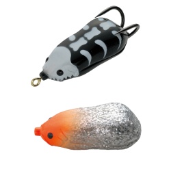 CREATURA TIEMCO VAJRA FROG HSP-55 HOOKING SPECIAL 5.5CM 16.5GR 17 RED HEAD/SILVER GLITTER