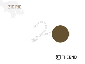 DELPHIN THE END ZIG RIG NEGRU & GALBEN 12 MM - Img 2