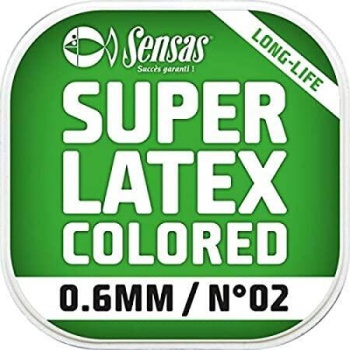 ELASTIC SENSAS SUPER LATEX GREEN 700% D=1.4MM/6M
