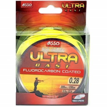 FIR ASSO ULTRA CAST GALBEN FLUO 0.26MM 300M - Img 2