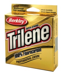 FIR BERKLEY TRILENE 100% FLUOROCARBON LEADER 50M/55YD, 0,32MM, 8KG/17LB CLEAR
