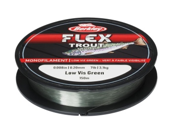 FIR MONOFILAMENT BERKLEY 150M/165YD, 0,20MM, 3,1KG/7LB TRANSPARANT GREEN