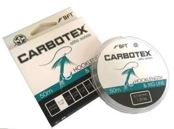 FIR MONOFILAMENT CARBOTEX HOOKLENGTH&RIG LINE 0,13MM/1,58KG/50M