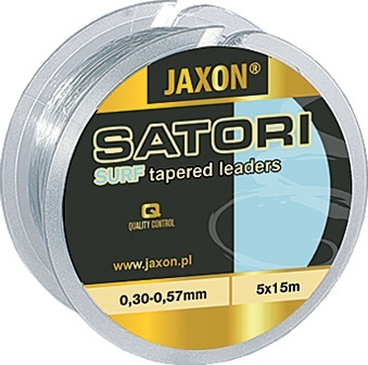 FIR MONOFILAMENT JAXON LEADER CONIC SATORI 0.30-0.57MM 5X15M