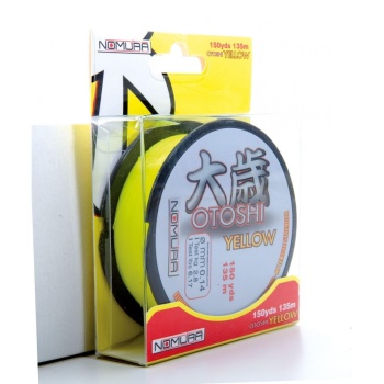 FIR MONOFILAMENT NOMURA OTOSHI FLUO GALBEN 0.22MM / 7.6KG / 135M