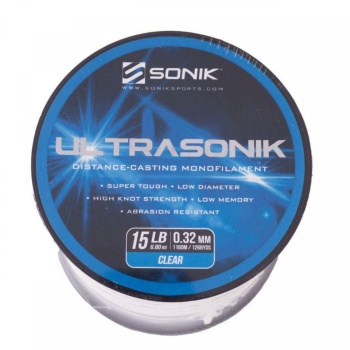 FIR MONOFILAMENT SONIK ULTRASONIK CLEAR 0.35MM 8.16KG 975M