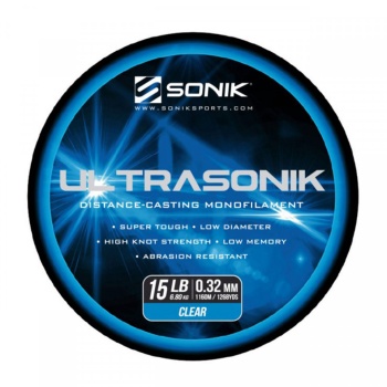 FIR MONOFILAMENT SONIK ULTRASONIK CLEAR 0.38MM 9.07KG 820M - Img 2