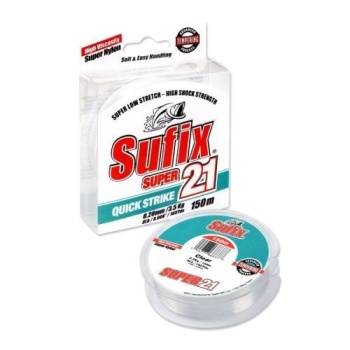 FIR MONOFILAMENT SUFIX SUPER 21 150M 0.14MM / 1.8KG / 4LB / CLEAR