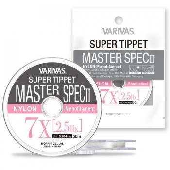 FIR MONOFILAMENT VARIVAS SUPER TIPPET MASTER SPEC LL NYLON 7X 50M 0.104MM 2.5LB