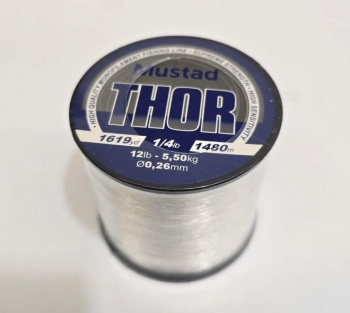 FIR MUSTAD THOR MONOFILAMENT CLEAR 037MM/9,0KG/928M