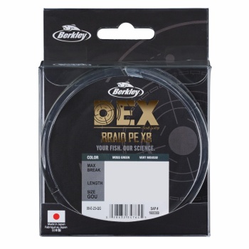 FIR TEXTIL BERKLEY DEX BRAID X8 PE GREEN 0.12MM 9KG 300M - Img 7