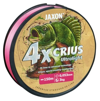 FIR TEXTIL JAXON CRIUS PE 4X ULTRALIGHT PINK 150m 0.042mm 2kg