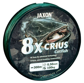 FIR TEXTIL JAXON CRIUS PE X8 CATFISH GREEN 300m 0.50mm 100kg
