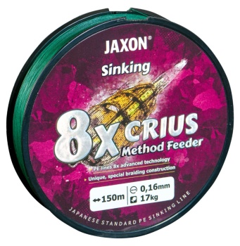 FIR TEXTIL JAXON CRIUS PE X8 METHOD FEEDER SINKING 150m 0.12mm 10kg
