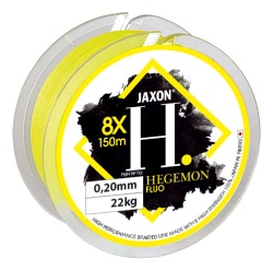 FIR TEXTIL JAXON HEGEMON 8X FLUO 150M 0.10MM 7KG GALBEN FLUO