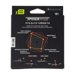 FIR TEXTIL SPIDERWIRE STEALTH SMOOTH8 X8 PE BRAID 2000M 2180YD 0.23MM 23.6KG 52LB MULITI