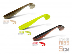GRUB DELPHIN B! STINXRIBS SHRIMP / 20 BUC 5CM / NATUR