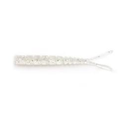 GRUB MUSTAD AJI SPLIT TAIL 5CM CLEAR RAINBOW GLITTER 12BUC/PL
