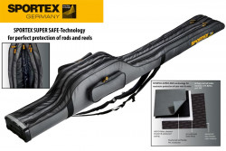 HUSA SEMIRIGIDA SPORTEX SUPER SAFE CARP IX GREY 2 COMPARTIMENTE 198CM