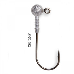 JIG MADCAT GOLF BALL NO.10/0 20GR JIGHEAD NATURAL BULK