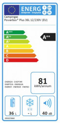 LADA FRIGORIFICA ELECTRICA 12/230V CAMPINGAZ POWERBOX PLUS 36L