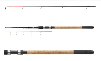 LANSETA DAIWA TELESCOPICA BLACK FEEDER 3.00M / 80G 6+2 - Img 2