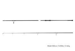 LANSETA DELPHIN BOMBER CARP 3.80M 5.00LBS 2BUC