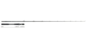 LANSETA YAMAGA BALLISTICK 76M-XH/B BAITCAST 2.296M 20-180GR 1BUC FUJI SIC K TITANIUM - Img 2