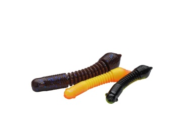 LARVA BERKLEY POWERBAIT POWER PILLAR 40MM BLACK / SUNSHINE YELLOW - Img 2
