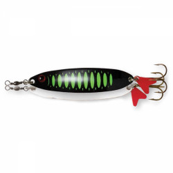 LINGURITA OSCILANTA 8GR 50MM DAM EFFZETT SLIM STANDARD SPOON FLUO GREEN BLACK UV