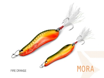 LINGURITA OSCILANTA DELPHIN MORA 30G FIRE ORANGE HOOK #4 - Img 5